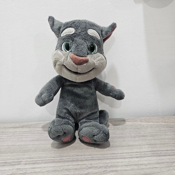 Dragon-i Toys Mini Talking Tom WORKS Repeats what you say Gray Cat Phone App - Picture 1 of 6